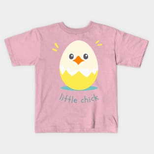 Little Chick, cute baby chicken design Kids T-Shirt